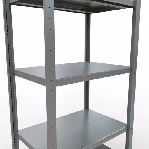 Figuur nr. 13 van het artikel basisrek, legbord, insteeksysteem MULTIplus250, 2000 x 750 x 500 mm, 5 legborden, lengtestangen, verzinkt uit de insteeksysteem productgroep van Schulte Lagertechnik.