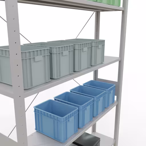 Extra afbeelding van het artikel insteeksysteem basisplank 3000x1300x300 mm, type 150 kg, lichtgrijs uit basisplank