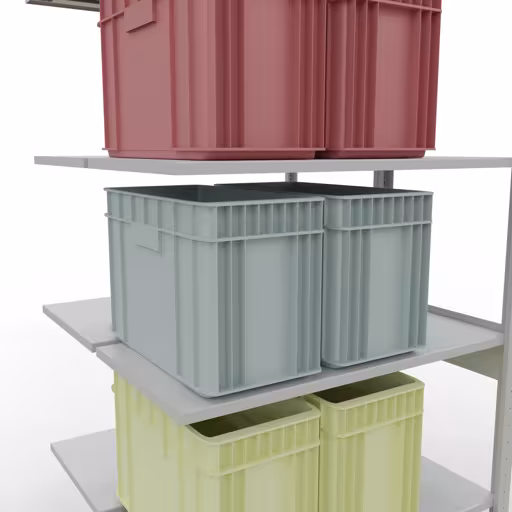 Andere weergave van het artikel Aanbouwplank, dubbele plank, legplank-insteeksysteem MULTIplus150, 2500 x 1000 x (2x500) mm, 2x6 legborden, RAL 7035 lichtgrijs uit de categorie legborden
