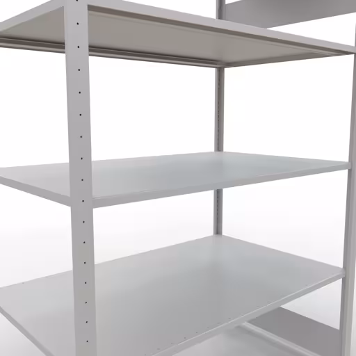 Productafbeelding nr. 6 van het artikel basisplank, legbord-insteeksysteem MULTIplus150, 2000 x 1300 x 800 mm, 5 legborden, RAL 7035 lichtgrijs uit het insteeksysteem-assortiment van Schulte Lagertechnik