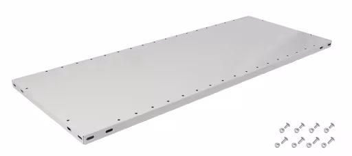 Figuur nr. 7 van het artikel extra plank MULTIplus150 1300x400 mm, RAL 7035 lichtgrijs, incl. 8 schroeven + moeren uit de productgroep kantoorrekken van Schulte Lagertechnik