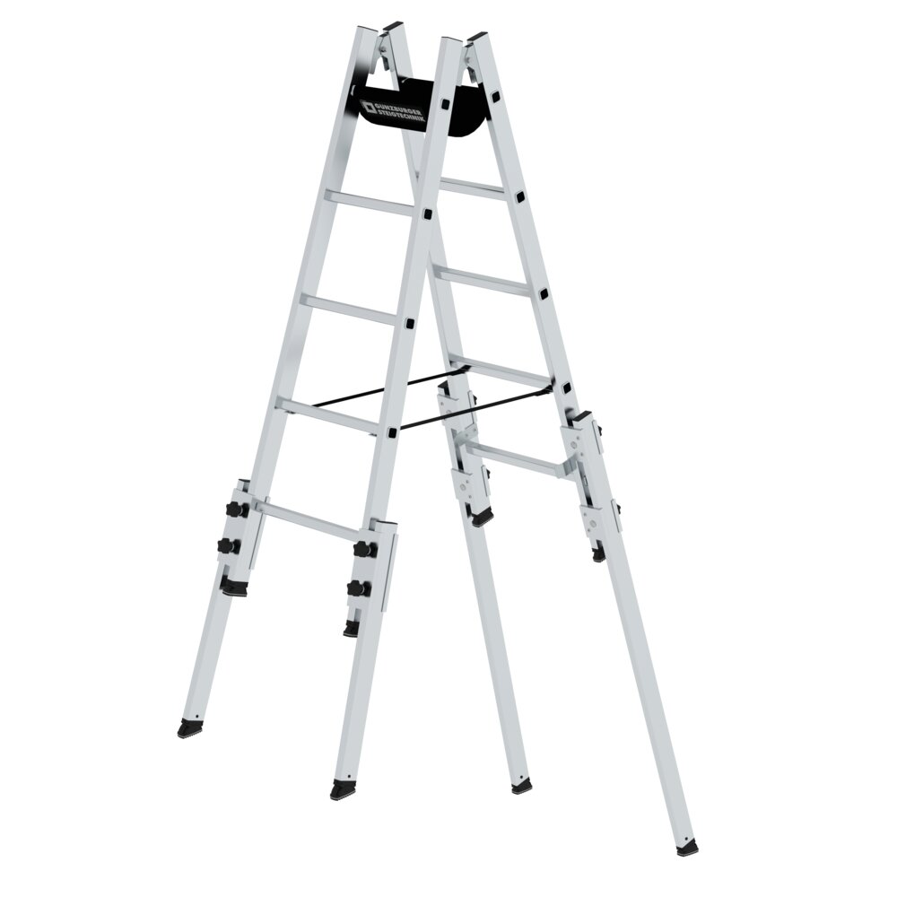 Produktbild (Abb. Ähnlich) 3811542 Munk trapladder met sporten voor gebruik op trappen 2x5 sporten