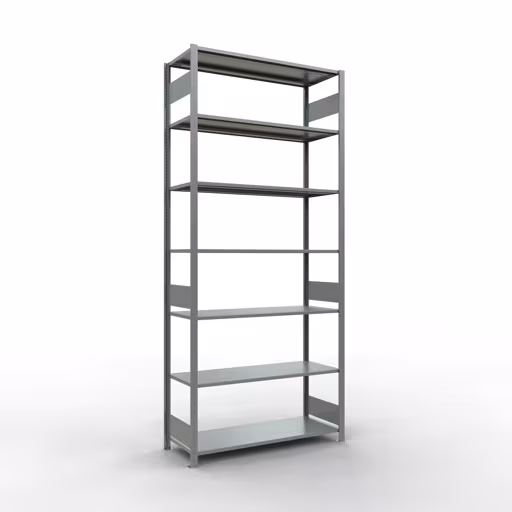 Productafbeelding nr. 15 van het artikel basisrek, legbord, insteeksysteem MULTIplus150, 3000 x 1300 x 500 mm, 7 legborden, verzinkt uit het insteeksysteem assortiment van Schulte Lagertechnik