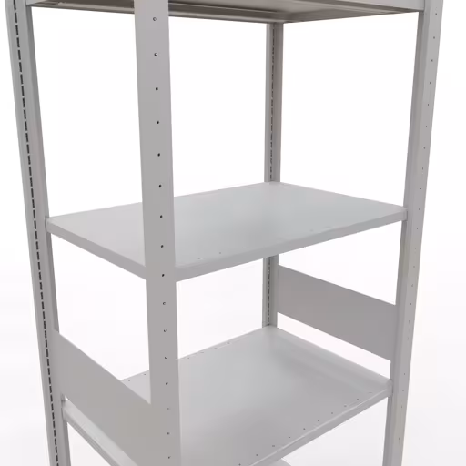 Basisplank, legbord, insteeksysteem MULTIplus150, 3000 x 750 x 500 mm (HxBxD), 7 legborden, lengtestangen, RAL 7035 lichtgrijs met de GTIN 4004514293053 Basisplank, plankplank, insteeksysteem MULTIplus150, 3000 x 750 x 500 mm, 7 planken, lengtestangen, RAL 7035 lichtgrijs van Schulte Lagertechnik met het artikelnr. 32652-75-LR