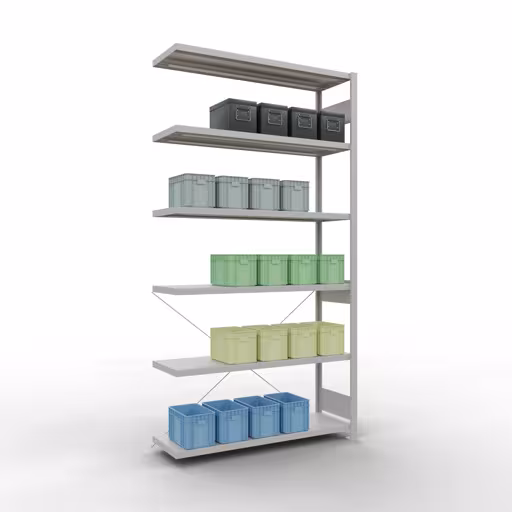 Figuur nr. 14 van het artikel insteeksysteem opzetplank 2500x1300x400 mm, type 250 kg, lichtgrijs uit de insteeksysteem productgroep van Schulte Lagertechnik