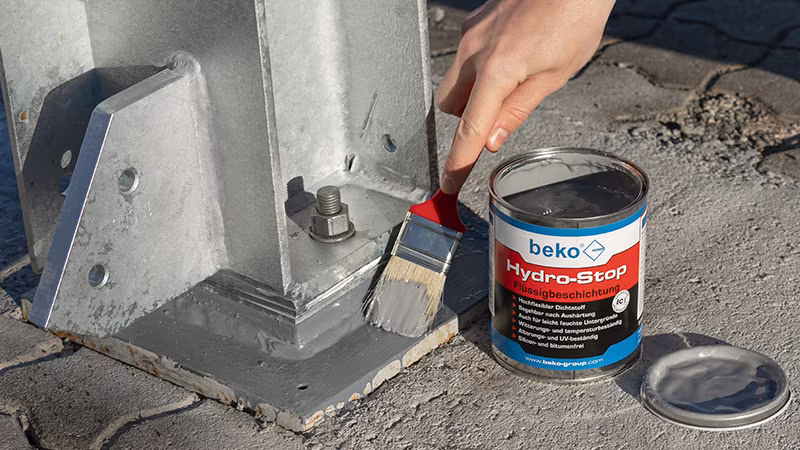 Hydro-Stop semi-vloeibare coating 1 kg blik Hydro-Stop semi-vloeibare coating 1 kg blik