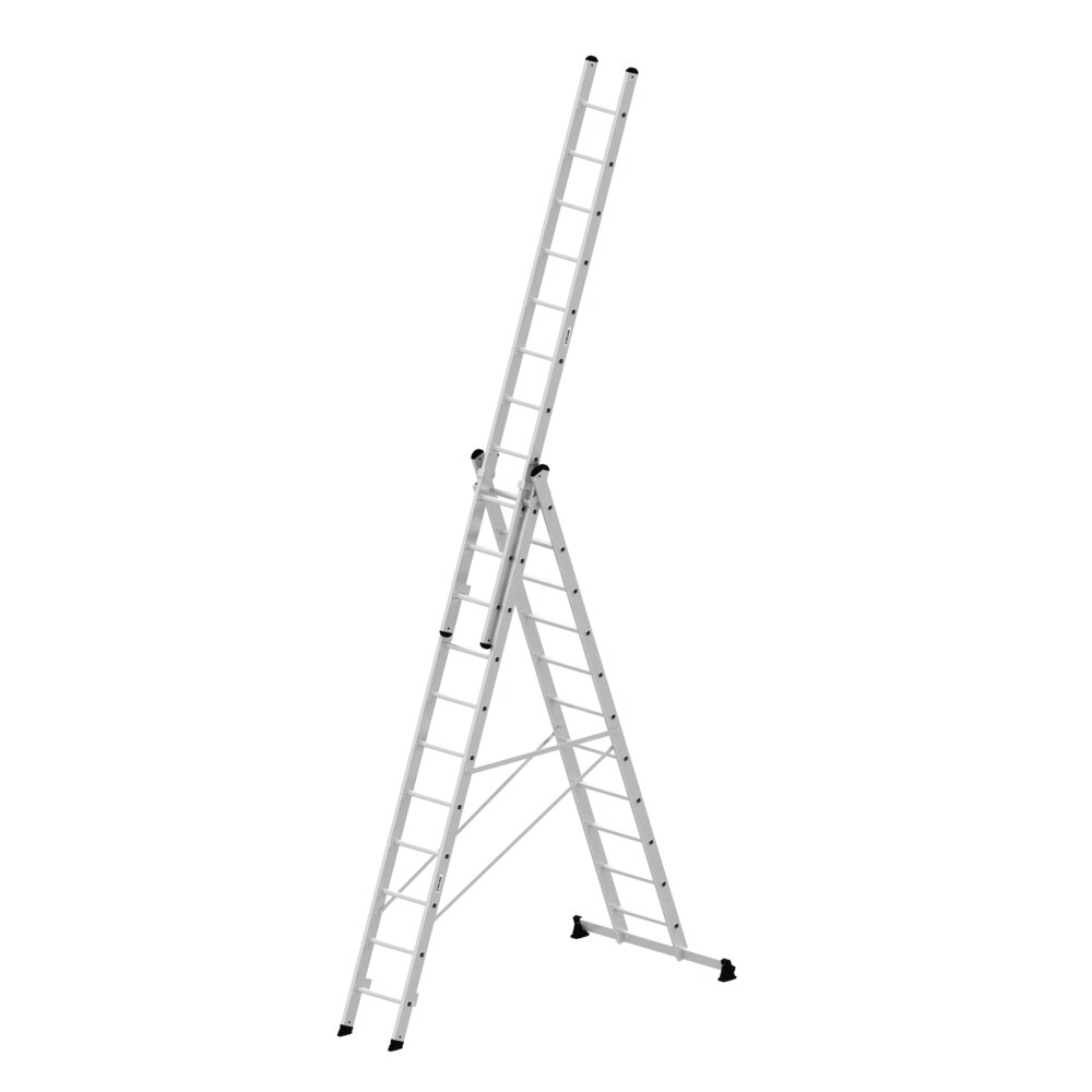 Munk 3-delige multifunctionele ladder met Nivello® dwarsbalk uit de categorie multifunctionele ladders, artikelnummer 011109