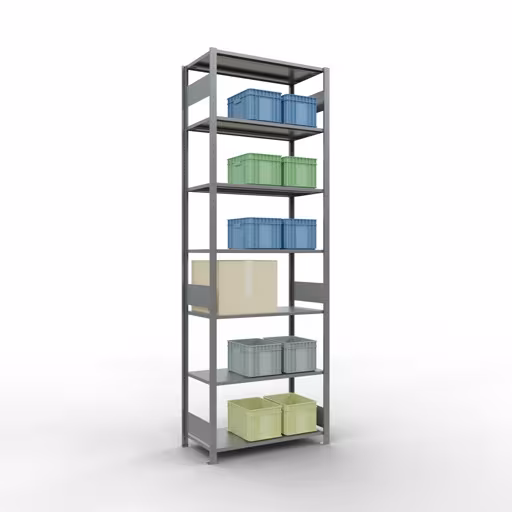 Figuur nr. 13 van het artikel basisrek, legplank-insteeksysteem MULTIplus85, 3000 x 1000 x 500 mm, 7 legborden, verzinkt uit de productgroep insteeksysteem van het merk Schulte Lagertechnik.