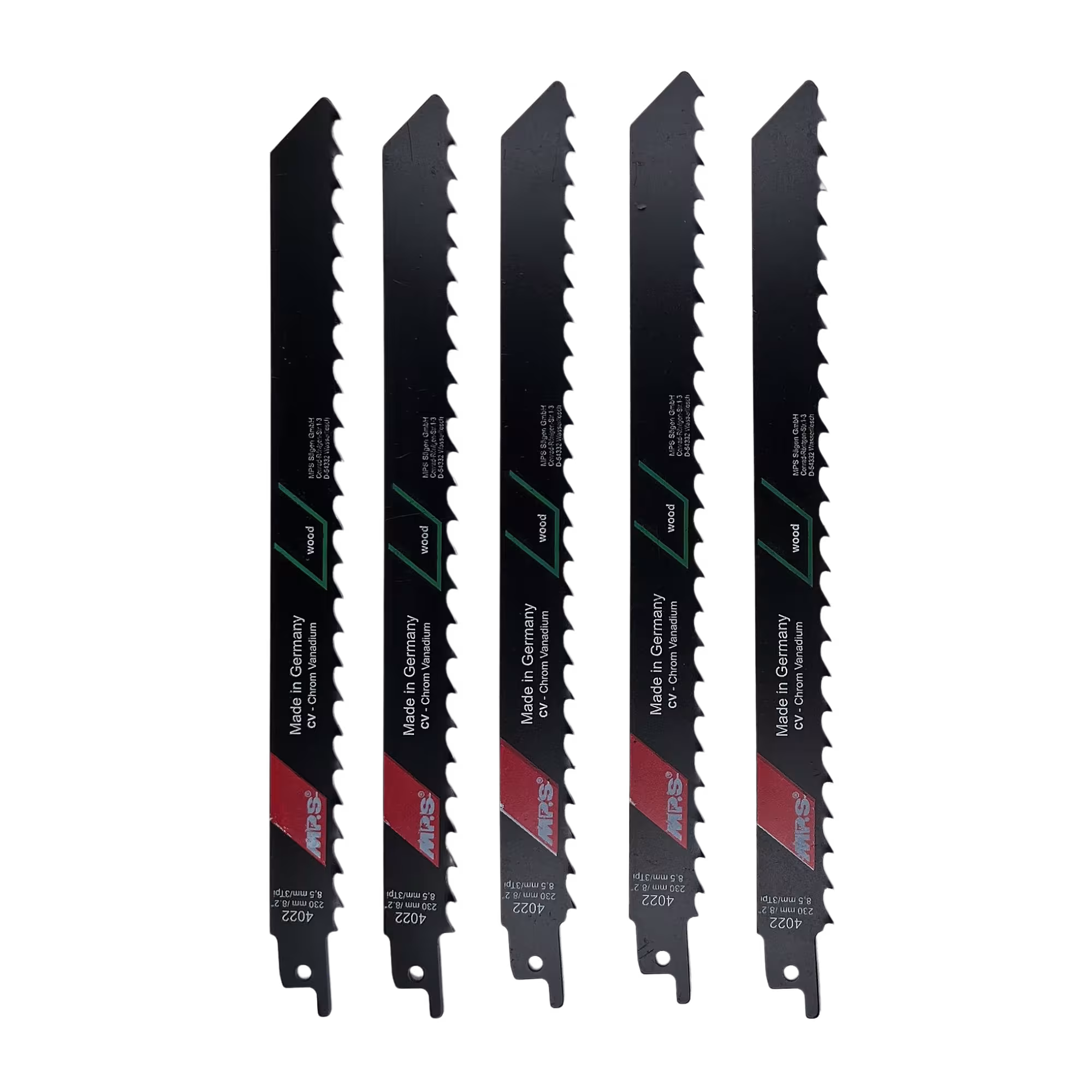 Productgroep MPS CV reciprozaagblad gefreesd en afgesteld voor het bewerken van hout, vezelplaat en kunststoffen CV reciprozaagblad gefreesd en gezet GL 230/VL 210mm, ZT 8,5mm van het merk MPS uit de categorie zaagbladen