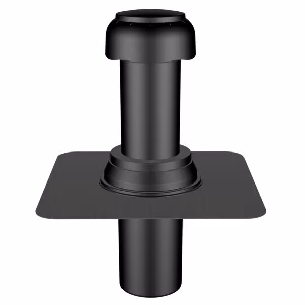 Flavent Pro ventilator bovendeel voor tweedelige woonkamerbeluchter en afzuigkap DN 75 / DN 110 met bitumenmanchet van Klöber Flavent Pro ventilatorbovendeel voor tweedelige woonruimteventilatie en -afzuiging, dakdoorgangen geïsoleerd, art.nr. KF7021-710