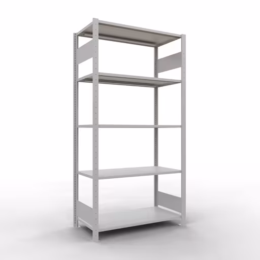 Productafbeelding nr. 15 van het artikel basisplank, legbord-insteeksysteem MULTIplus150, 2000 x 1000 x 500 mm, 5 legborden, RAL 7035 lichtgrijs uit het insteeksysteem-assortiment van Schulte Lagertechnik