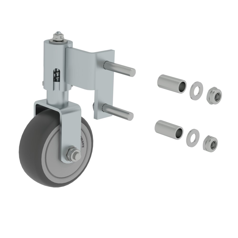 Munk veerrol voor trapladders uit de categorie verplaatsbare platformtrappen, artikelnummer 019809