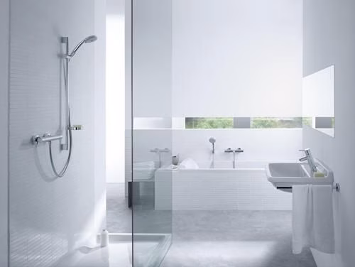 Detailbild 4026773 Hansgrohe douchecombinatie CROMA 100 ECOSTAT 1001 SL Doucheglijstang Unica C 900 mm chroom