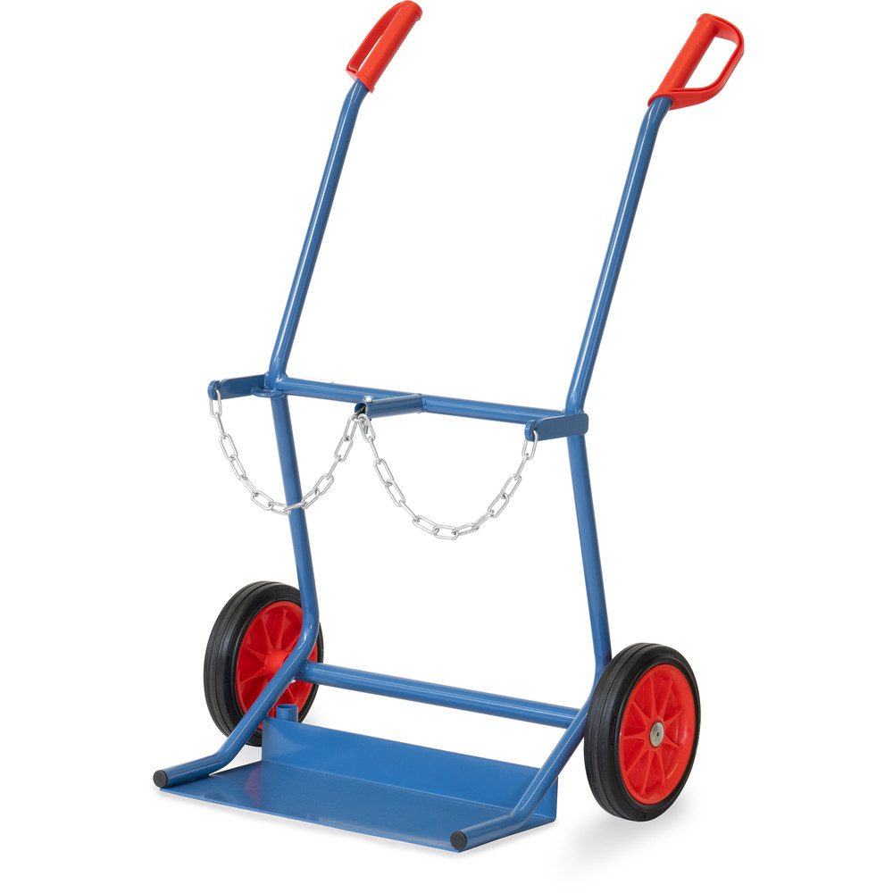 Stalen flessenwagen 2x204, gemaakt van gelaste stalen buizen, uit de categorie trolleys met artikelnummer 52204V.