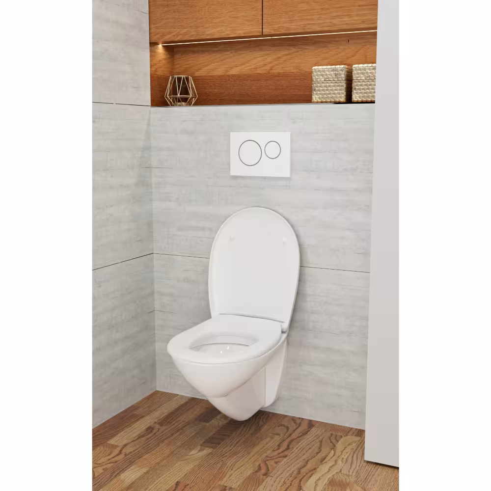 Figuur nr. 9 van het artikel toiletbril C100 Manhattan grijs ovaal met softclose-mechanisme (universele pasvorm) uit de productgroep badkamerinrichting & sanitair van het merk LUVETT