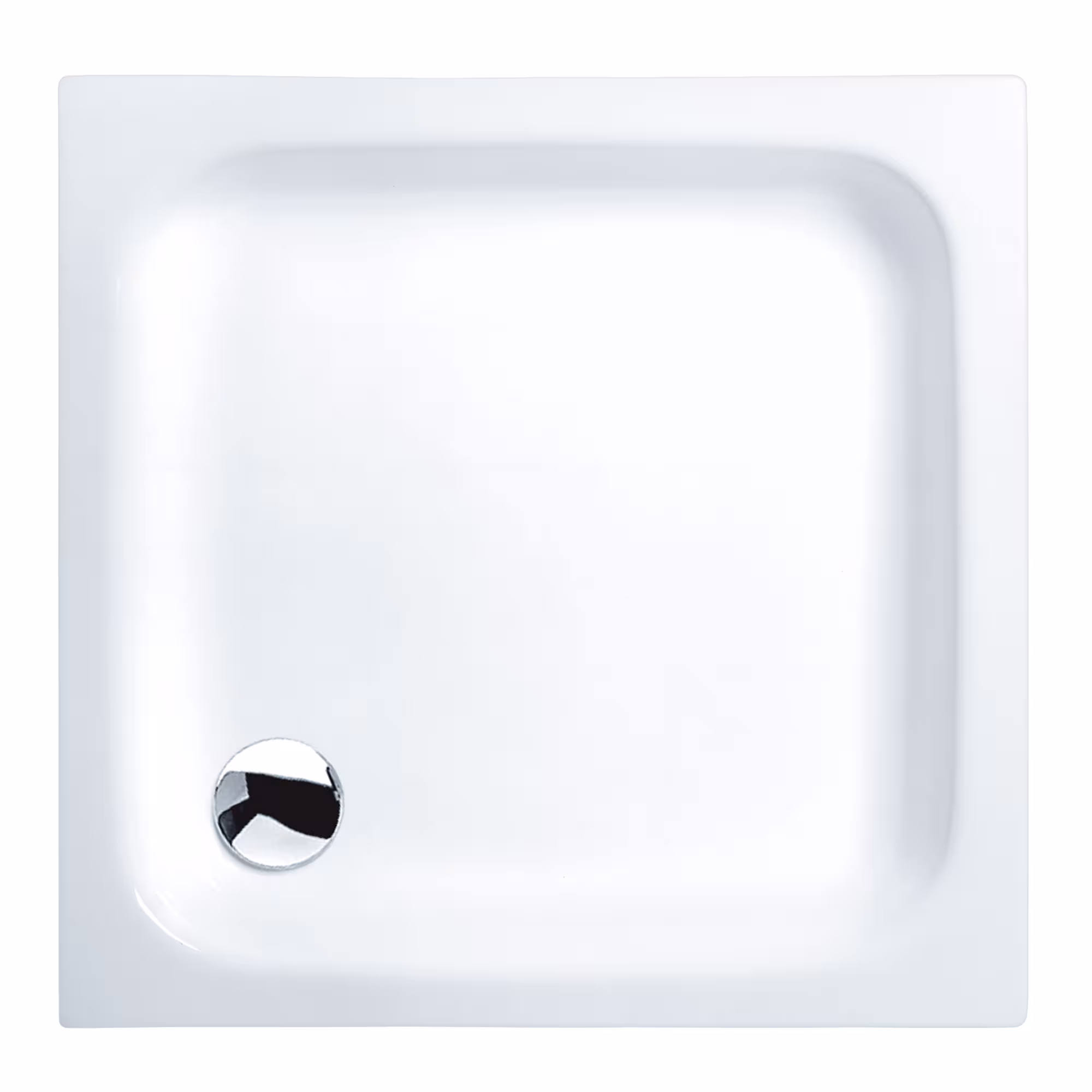 LUXOR acryl platte douchebak 90 cm x 90 cm x 6,5 cm zonder steun en afvoer, wit van sanicomfort Platte douchebakken "LUXOR", douchebakken van acryl, art.nr. 1734881