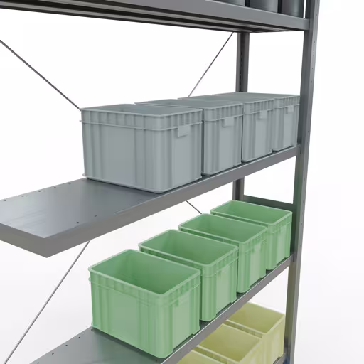 Productafbeelding nr. 15 van het artikel insteeksysteem opzetplank 3000x1300x300 mm, type 250 kg, verzinkt Figuur nr. 15 van het artikel insteeksysteem aanbouwstelling 3000x1300x300 mm, type 250 kg, verzinkt uit de insteeksysteem productgroep van Schulte Lagertechnik