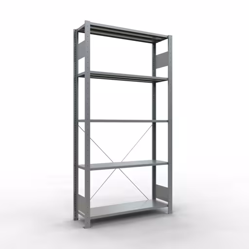 Figuur nr. 15 van het artikel basisrek, legplank-insteeksysteem MULTIplus150, 2000 x 1000 x 300 mm, 5 legborden, verzinkt uit de productgroep insteeksysteem van het merk Schulte Lagertechnik.