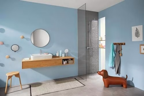 Hansgrohe Showerpipe Croma E 280 1jet chroom met douchethermostaat