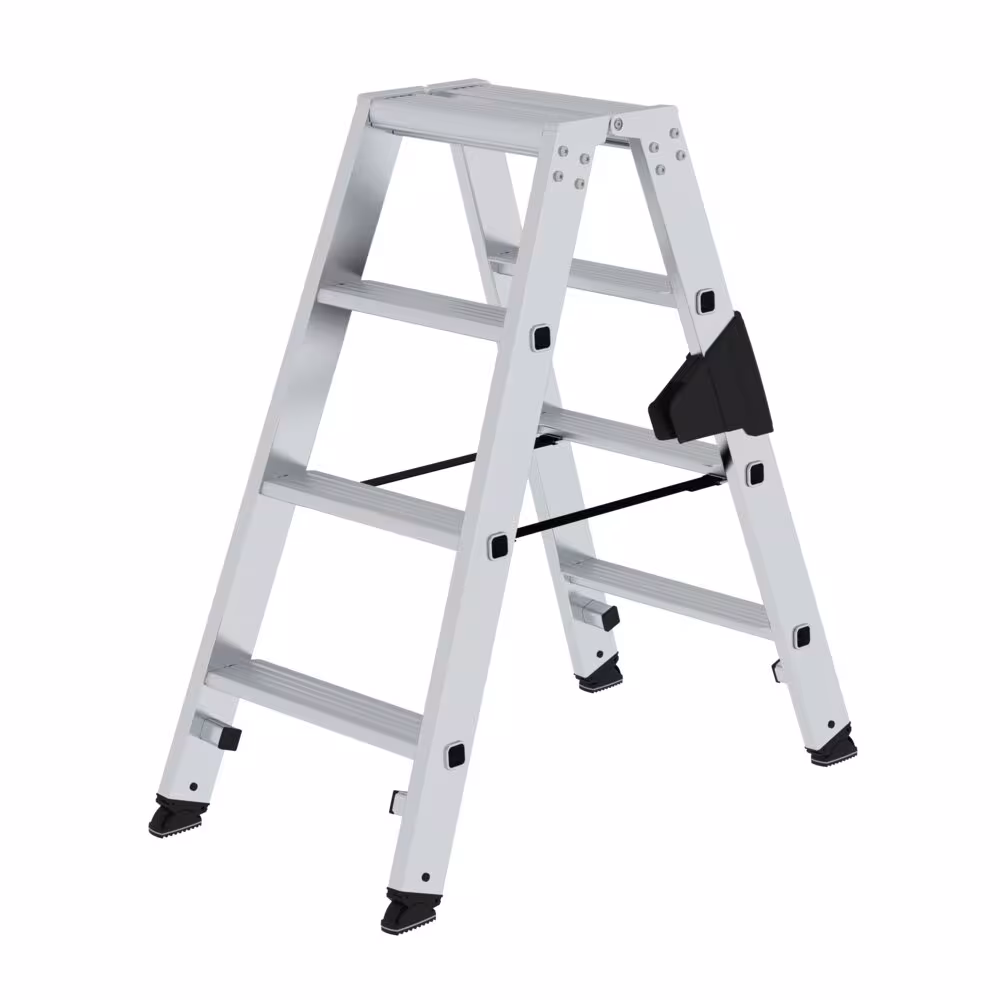 Munk dubbelzijdige, insteekbare trapladder met 2x4 treden van Günzburger Steigtechnik Munk dubbelzijdige, insteekbare trap met 2x4 treden, uit de categorie trapladders, artikelnummer 040270