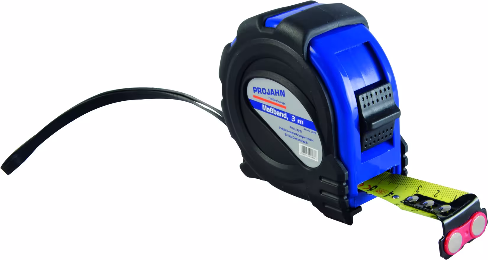 Meetlint met magneet 3 m van PROJAHN Rolmaat met magneet en 2-componentenbehuizing, meetgereedschap, art.nr. 3973