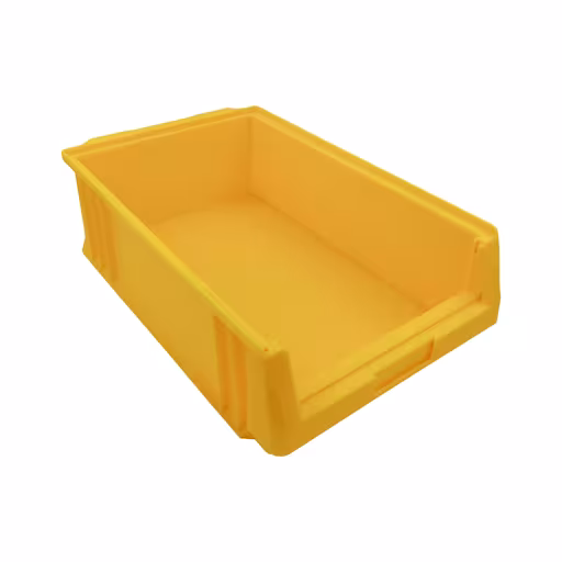 Open opbergdoos, dxbxh 150x315x500 mm, geel, polypropyleen van Schulte Lagertechnik Open opbergdoos, dxbxh 150x315x500 mm, geel, polypropyleen, opbergruimte voor kleine onderdelen, art.nr. 20208