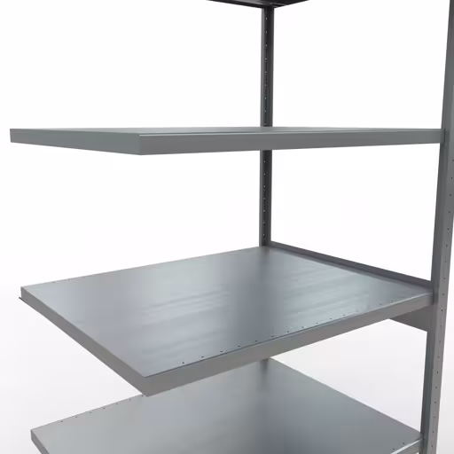 Productafbeelding nr. 7 van het artikel aanbouwplank, legbord, insteeksysteem MULTIplus250, 2500 x 1000 x 800 mm, 6 legborden, kruisschoor, verzinkt uit het assortiment insteeksysteem van het merk Schulte Lagertechnik