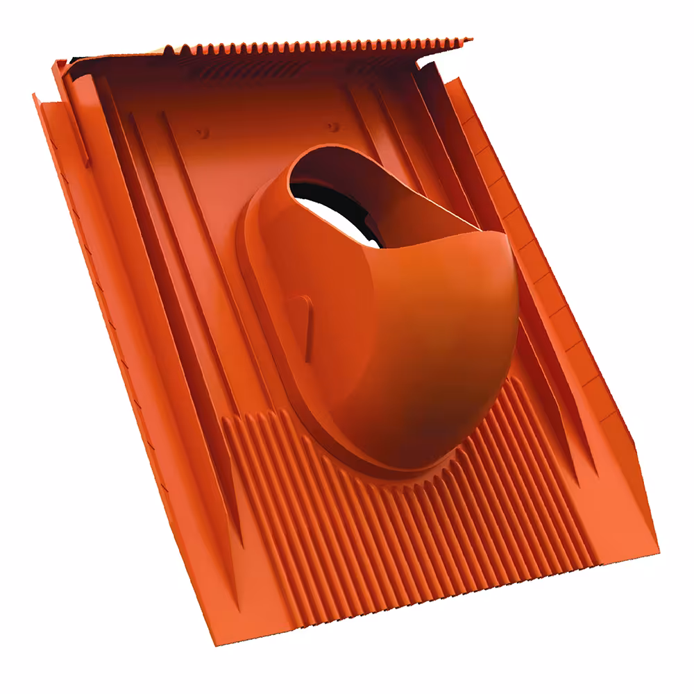 Venduct universele bodemplaat DN 110 rood, lange schort van Klöber met art.nr. KE0530-3-0100