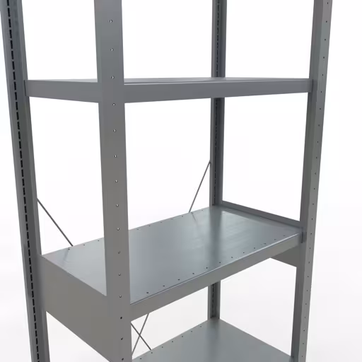Productafbeelding nr. 11 van het artikel basisplank, legbord, insteeksysteem MULTIplus250, 2500 x 750 x 400 mm, 6 legborden, kruisschoor, verzinkt uit het assortiment insteeksysteem van het merk Schulte Lagertechnik