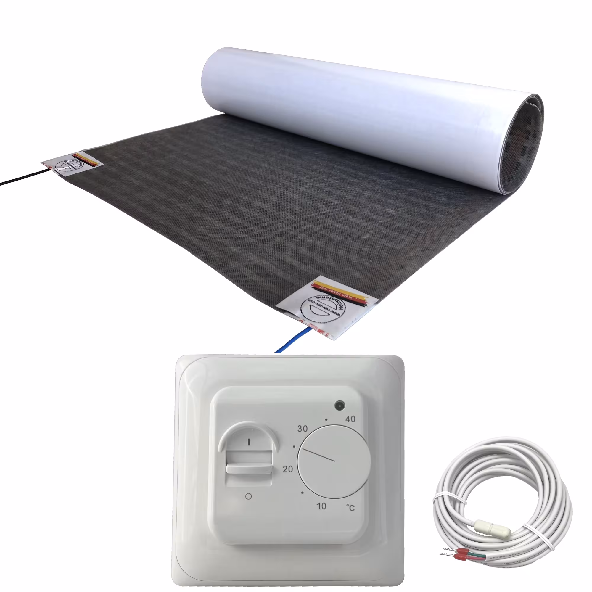 Lux elektrische vloerverwarming | Set met verwarmingsfolie en standaardcontroller van HoWaTech uit de categorie elektrische vloerverwarming