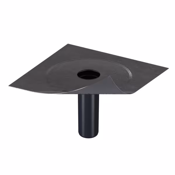 Flavent verticale dak- en balkonafvoeren DN 125, met bitumenmanchet van Klöber Flavent verticale dak- en balkonafvoeren, ongeïsoleerde dakdoorvoeren, art.nr. KF6521