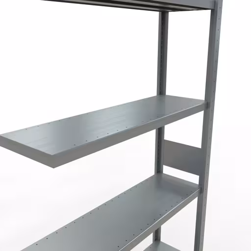 Afbeelding nr. 14 van het artikel aanbouwrekken, legbordstellingen, insteeksysteem MULTIplus330, 3000 x 1000 x 300 mm, 7 legborden, lengtestangen, verzinkt uit de productgroep insteeksysteem van Schulte Lagertechnik