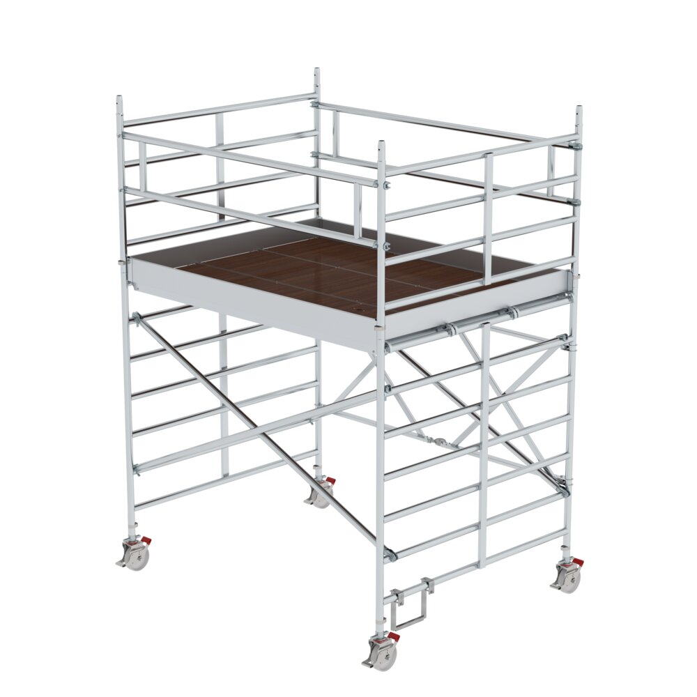 Munk vouwsteiger met drie platformen, platformhoogte 2,35 m, van Günzburger Steigtechnik Munk vouwsteiger met drievoudig platform uit de categorie Vouwsteigers met artikelnummer 115500