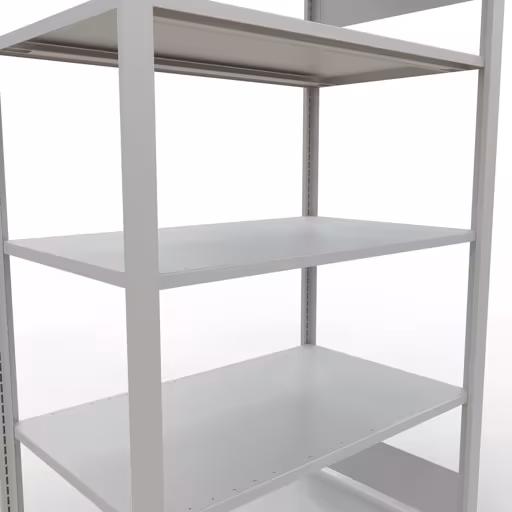 Figuur nr. 13 van het artikel basisplank, kantoorplank, insteeksysteem MULTIplus150, 1800 x 1000 x 600 mm, 5 planken, zonder middenaanslag, lichtgrijs uit de productgroep kantoorplanken van het merk Schulte Lagertechnik.