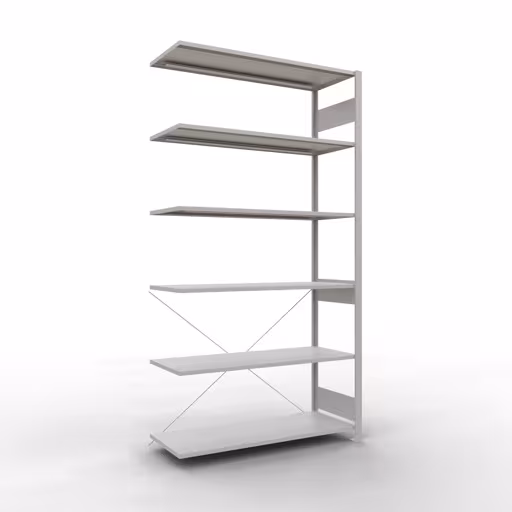 Insteeksysteem opzetplank 2500x1300x500 mm, type 150 kg, lichtgrijs, opzetplank, art.nr. 32656-130