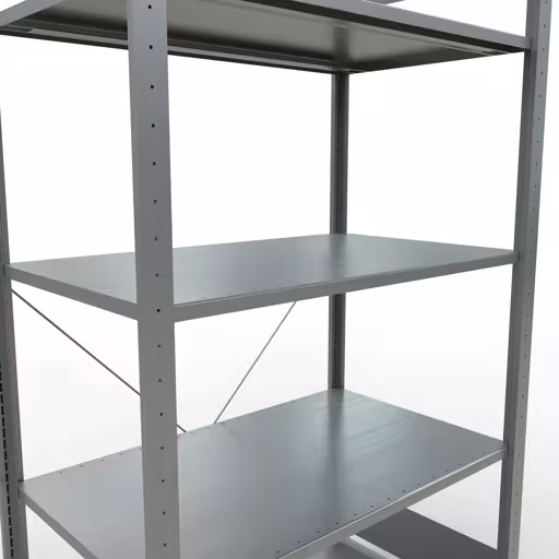 Figuur nr. 12 van het artikel basisrek, legplank-insteeksysteem MULTIplus85, 2000 x 1000 x 600 mm, 5 legborden, verzinkt uit de productgroep insteeksysteem van het merk Schulte Lagertechnik.