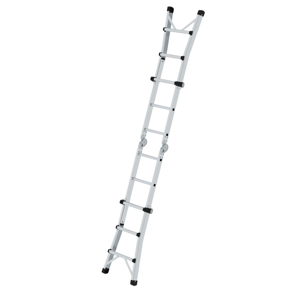 Produktbild (Abb. Ähnlich) 3815551 Munk telescopische ladder 4-delig zonder dwarsbalk 4x3 sporten