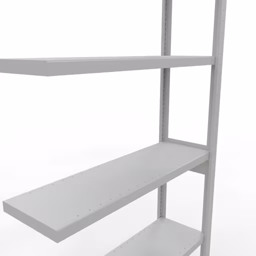 Afbeelding nr. 13 van het artikel aanbouwrekken, legbordstellingen, insteeksysteem MULTIplus250, 2500 x 1000 x 300 mm, 6 legborden, lengtestangen, RAL 7035 lichtgrijs uit de productgroep insteeksysteem van Schulte Lagertechnik