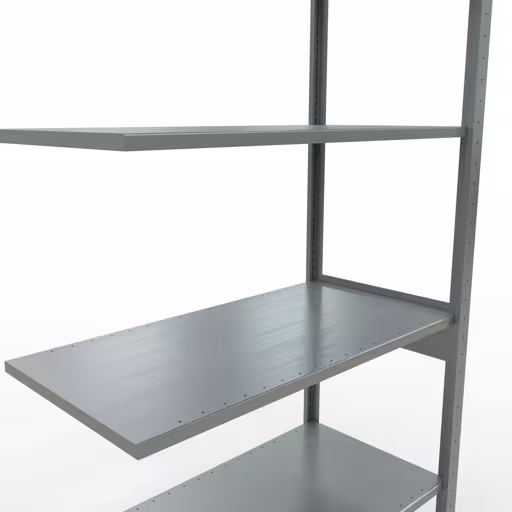 Aanbouwrekken, rekken, insteeksysteem MULTIplus150, 2500 x 1000 x 500 mm (HxBxD), 6 legborden, lengtestangen, verzinkt met artikelnr. 12756-LR Aanbouwrekken, rekken, insteeksysteem MULTIplus150, 2500 x 1000 x 500 mm, 6 legborden, lengtestangen, verzinkt van Schulte Lagertechnik uit de categorie insteeksystemen