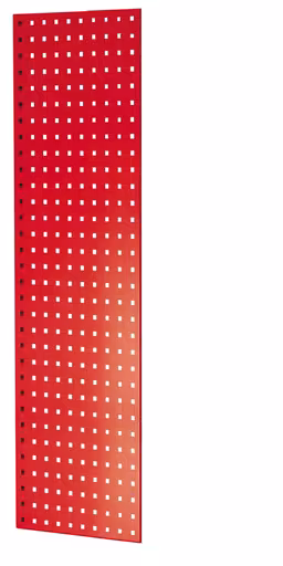 Andere weergave van het artikel geperforeerde plaat zijpaneel, 90 x 1250 x 400 mm (H x D), RAL 3000 vuurrood uit de categorie steeksysteem