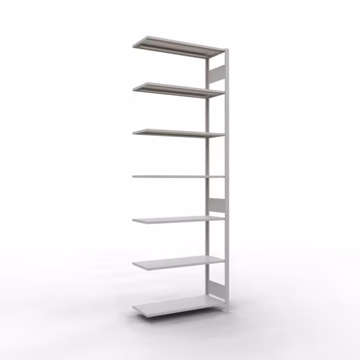 Figuur nr. 15 van het artikel aanbouwrekken, legbordstellingen, insteeksysteem MULTIplus85, 3000 x 1000 x 400 mm, 7 legborden, RAL 7035 lichtgrijs uit de productgroep insteeksysteem van het merk Schulte Lagertechnik.