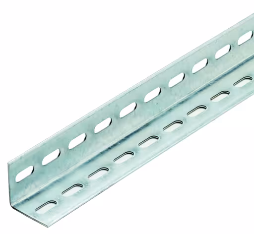 Hoekprofiel 40x40x2 mm (HxBxD), 1500 mm, verzinkt, schroefbaar, accessoires, art.nr. 11195