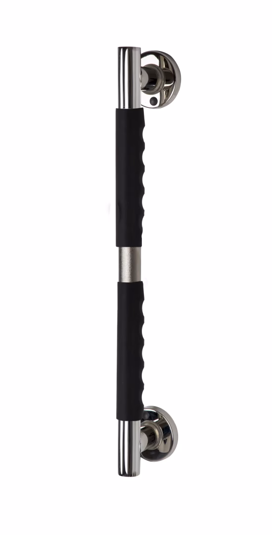 Handgreep Ken L, chroomkleurig zwart, met antislip gripoppervlak, uit de categorie handgrepen met GTIN 4006956159218 Handgreep Ken L, chroomkleurig zwart, met antislip gripoppervlak, van het merk Ridder uit het assortiment badkamerinrichting & sanitair