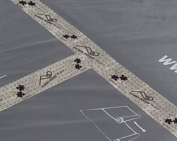 Extra afbeelding bij het artikel PERMO TR plus transparant plakband, breedte 60 mm, rol van 25 m Extra afbeelding bij het artikel PERMO TR plus transparant plakband, breedte 60 mm, 25 m rol ondervloer en dampschermen