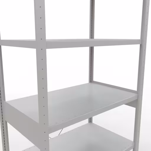 Productafbeelding nr. 7 van het artikel basisplank, legbord, insteeksysteem MULTIplus250, 2500 x 1000 x 600 mm, 6 legborden, kruisschoor, RAL 7035 lichtgrijs uit het assortiment insteeksysteem van het merk Schulte Lagertechnik