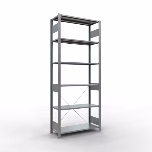 Figuur nr. 14 van het artikel basisrek, legplank-insteeksysteem MULTIplus150, 2500 x 1000 x 400 mm, 6 legborden, verzinkt uit de productgroep insteeksysteem van het merk Schulte Lagertechnik.