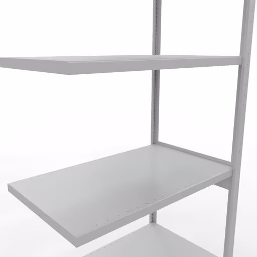 Figuur nr. 13 van het artikel aanbouwrekken, legbordstellingen, insteeksysteem MULTIplus250, 3000 x 1000 x 600 mm, 7 legborden, lengtestangen, RAL 7035 lichtgrijs uit de insteeksysteem productgroep van Schulte Lagertechnik.