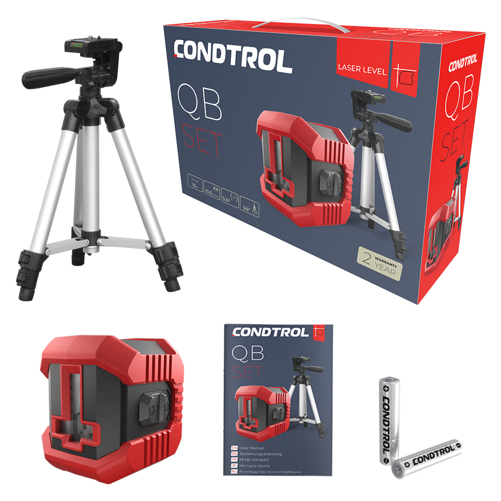 Kruislijnlaser QB-set uit de categorie kruislijnlasers met onderdeelnummer 1-2-121
