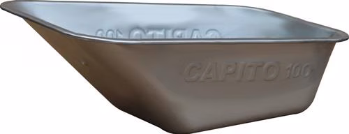 Allcar 100 100l gegalvaniseerde kruiwagenbak CAPITO uit de categorie kruiwagens, bakken en wielen met artikelnummer 4000818166