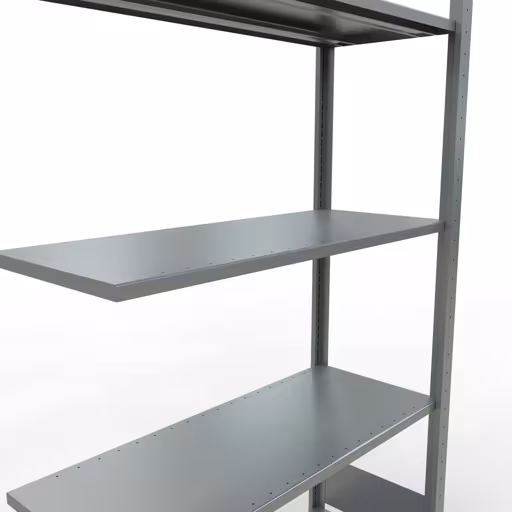 Aanbouwrekken, rekken, insteeksysteem MULTIplus85, 2000 x 1000 x 400 mm, 5 planken, verzinkt van Schulte Lagertechnik uit de categorie insteeksystemen